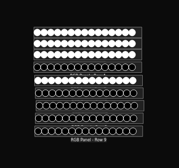 Screen shot of the fixture monitor, showing the missing rows in the output