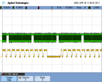 Long low, missing PWM signal to LED